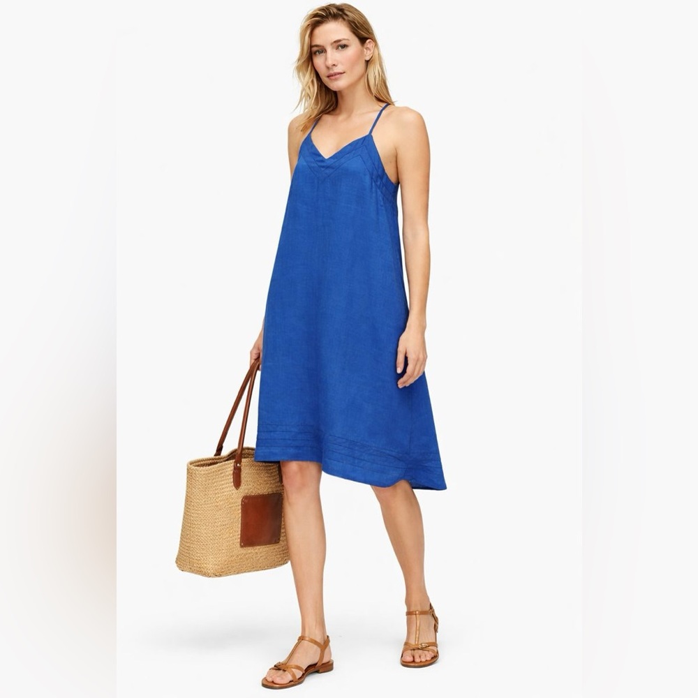 GAP Royal Blue Spaghetti Strap Midi Dress